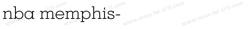 nba memphis字体转换